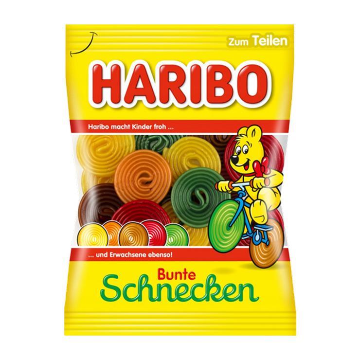 Мармелад жевательный Haribo разноцветные улитки 160 гр., флоу-пак
