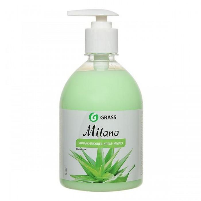 Крем-мыло жидкое Алоэ Вера, Grass Milana, 500 мл., пластиковая бутылка