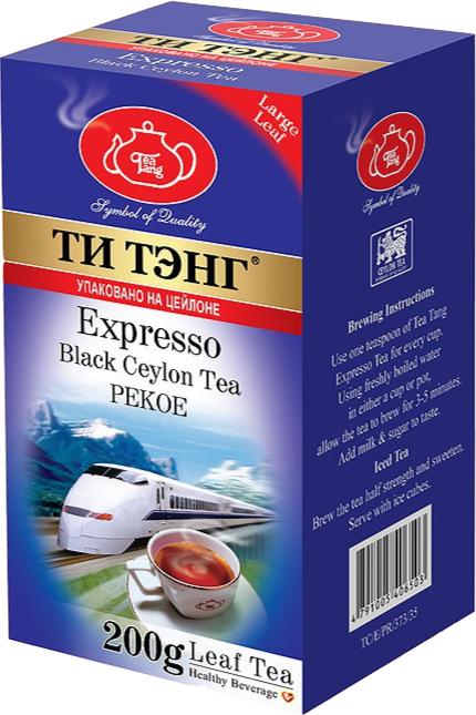 Чай черный листовой, Expresso Pekoe, Ти Тэнг, 200 гр., картон