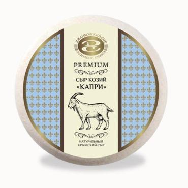 Сыр Джанкойский сыр, Капри Козий 50 %, 1 кг., в/у