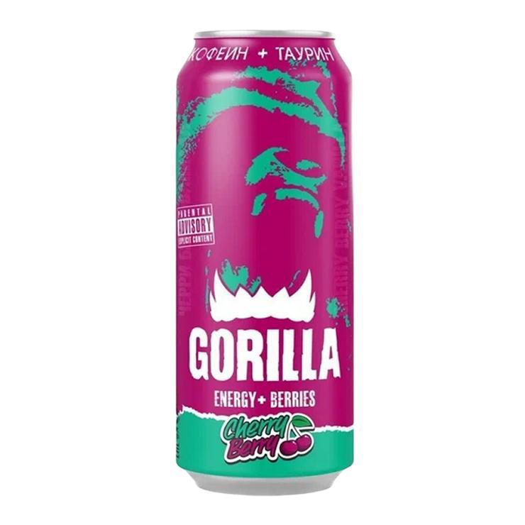 Напиток энергетический Gorilla вишня 450 мл., ж/б