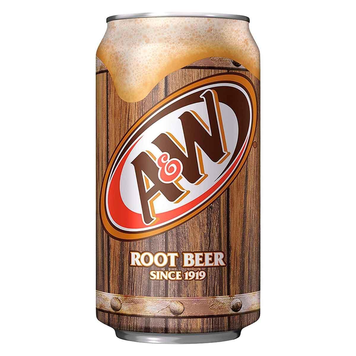 Напиток газированный A&W корневое пиво 355 мл., ж/б