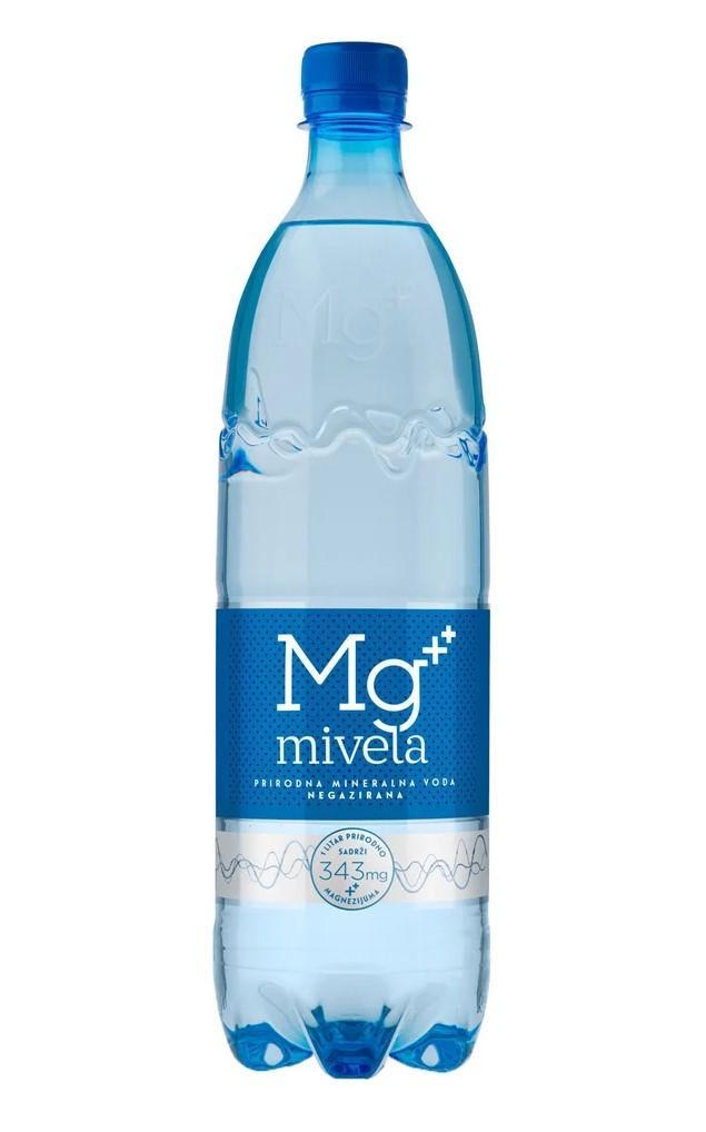 Вода негазированная Mivela MG++ минеральная 1 л., ПЭТ