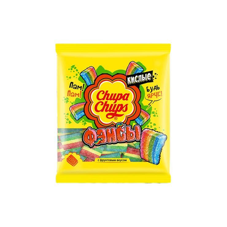 Мармелад жевательный Chupa Chups фансы фруктовый вкус 150 гр., флоу-пак