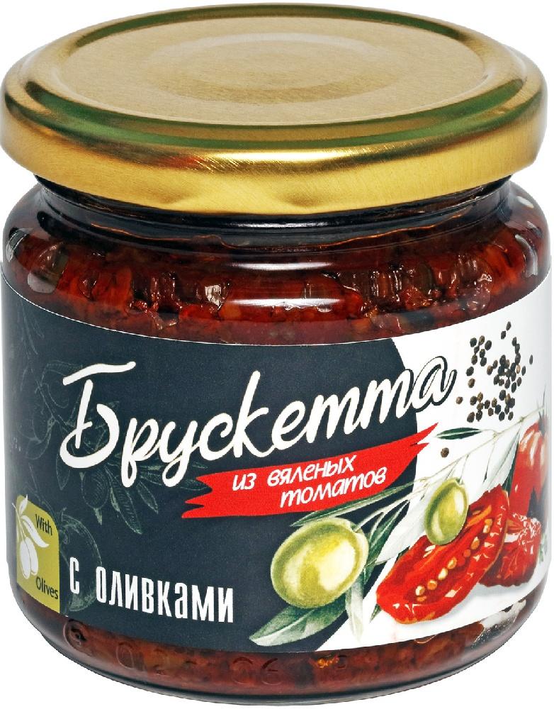 Брускетта Ecofood из вяленых томатов с оливками 190 гр., стекло