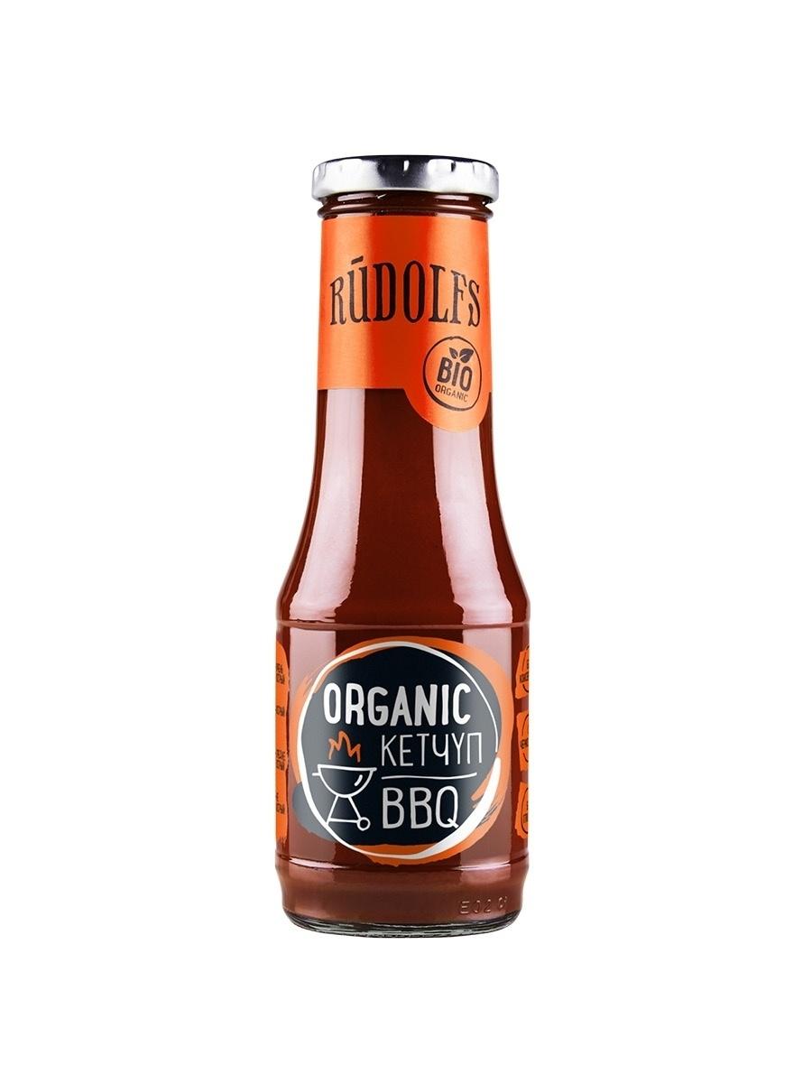 Кетчуп Rudolfs Organic томатный BBQ 320 гр., стекло