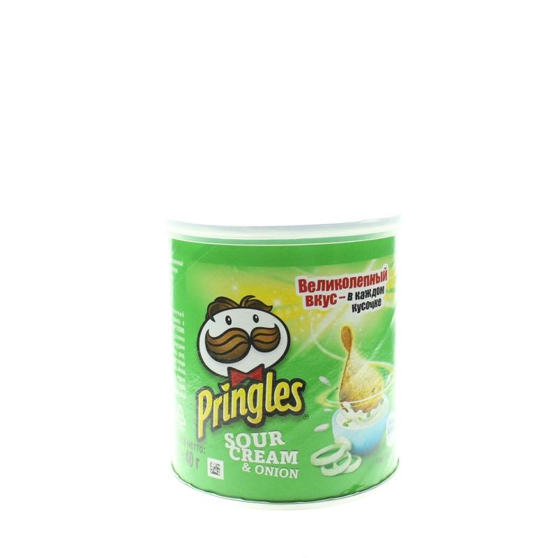 Чипсы Pringles сметана и лук 40 гр., картон