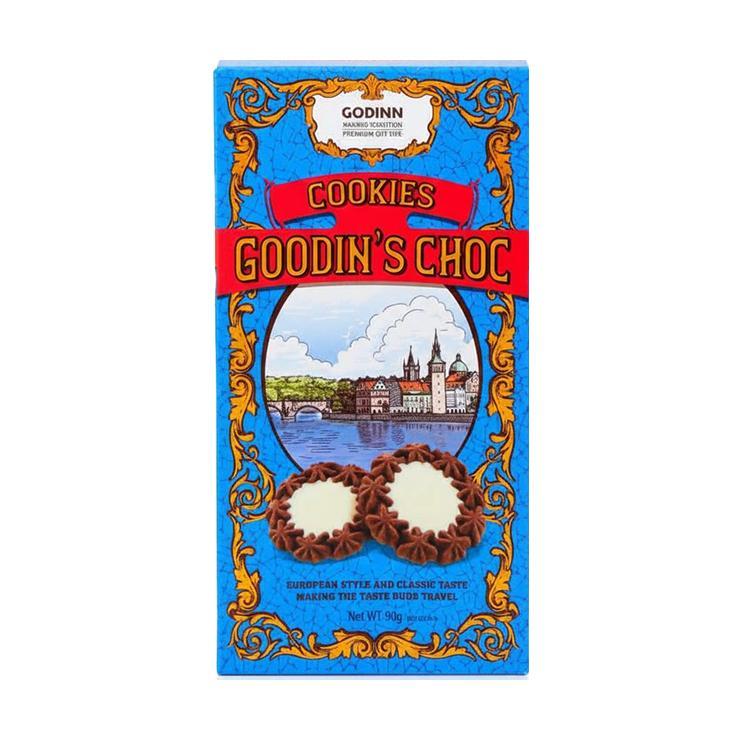 Печенье GODINN choc сдобное с какао 90 гр., картон