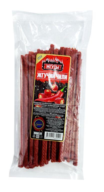 Жгуты Венгерские со вкусом Жгучий Чили 500 гр., пакет