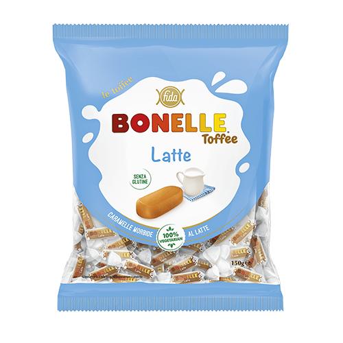 Конфеты FIDA Bonelle Toffee Latte молочные мягкие тоффи без глютена 150 гр., флоу-пак