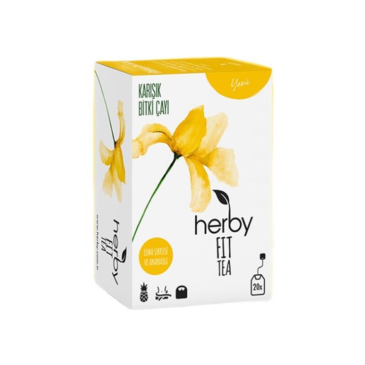 Напиток чайный Herby Фитнес с ананасом 20 пак. 30 гр., картон