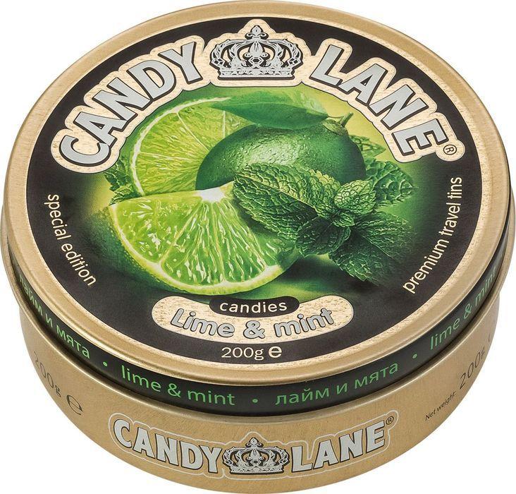 Леденцы Candy Lane лайм и мята 200 гр., ж/б