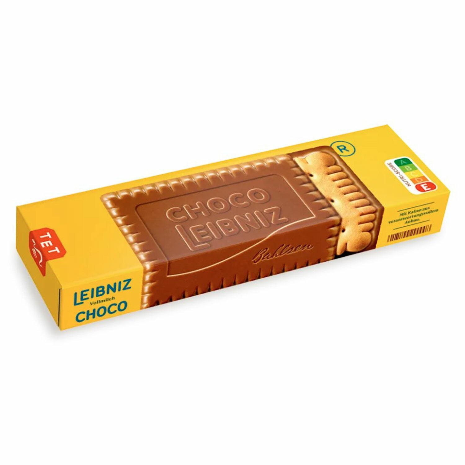 Печенье Bahlsen сливочное в молочном шоколаде leibniz choco milk 125 гр., обертка