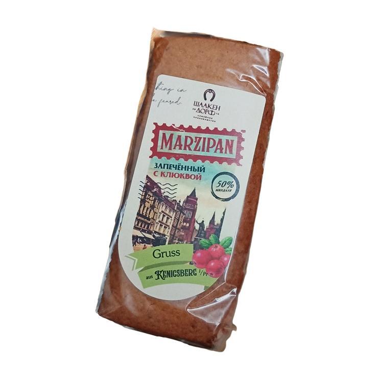 Марципановая плитка ШААКЕН ДОРФ запеченная с клюквой 80 гр., пакет