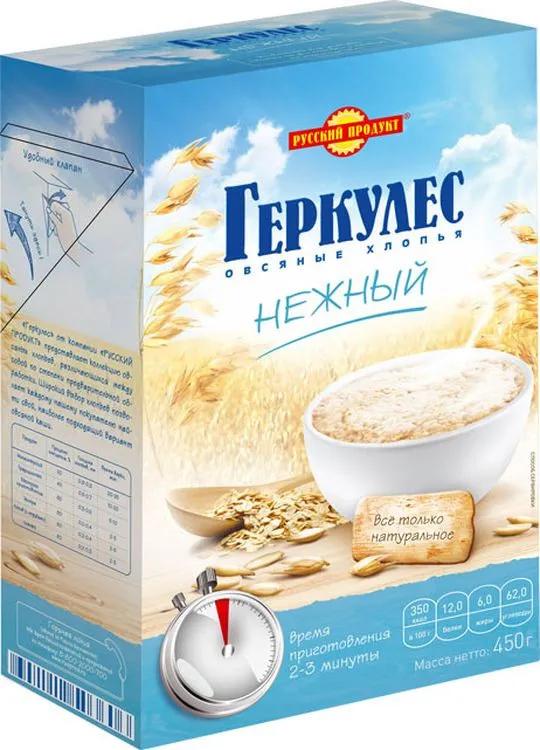 Геркулес Русский Продукт нежный 450 гр., картон