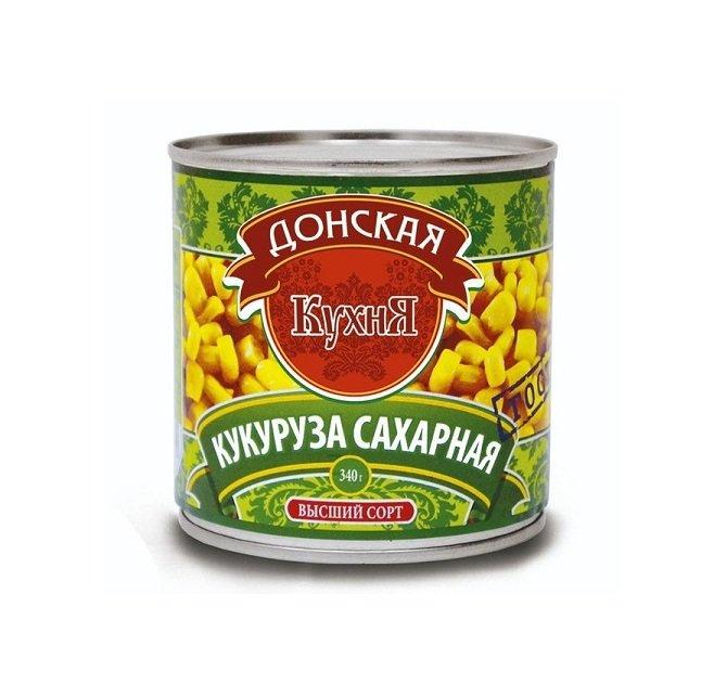 Кукуруза сахарная Донская Кухня 425 гр., ж/б
