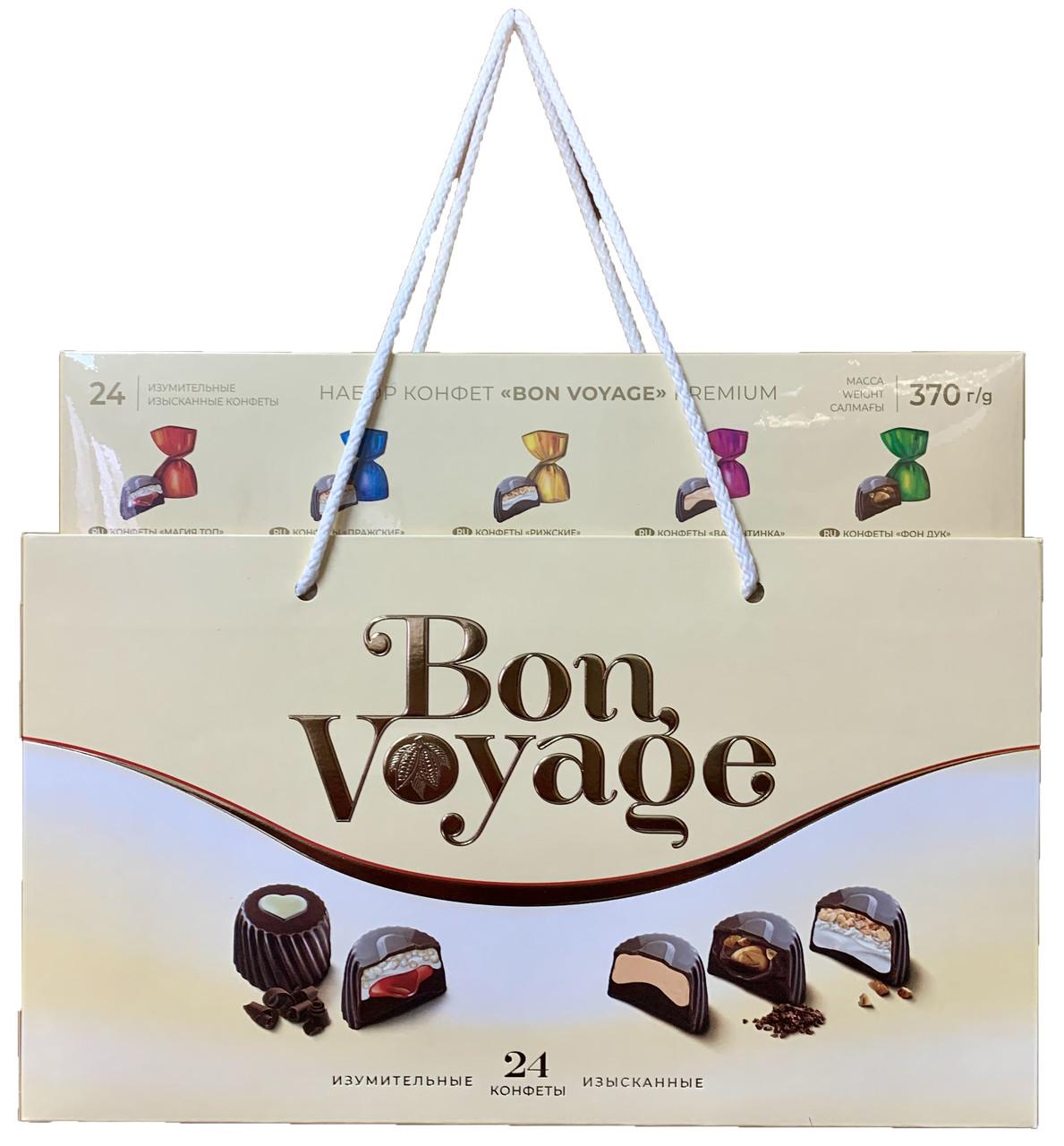 Конфеты Юниаква Bon Voyage premium 370 гр., картон бежевый