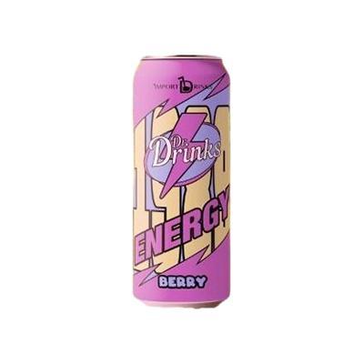 Напиток энергетический Dr. Drinks Energy Berry тонизирующий газированный Россия 450 мл., ж/б
