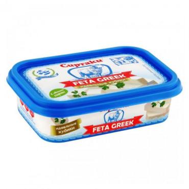 Сыр Сиртаки Feta Greek плавленый 45%, 200 гр., пластиковый контейнер
