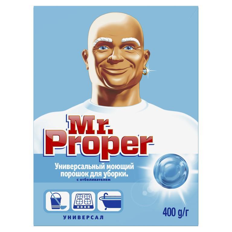 Моющий порошок Mr.Proper Универсал с отбеливанием 400 гр., картон