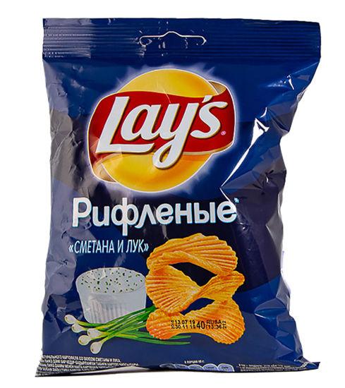 Чипсы Lay's сметана лук 81 гр., флоу-пак