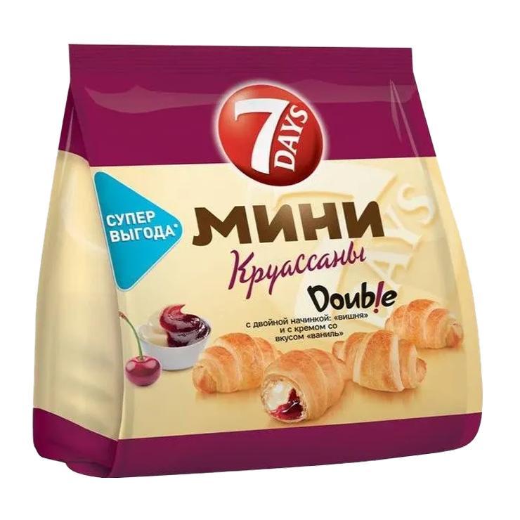 Круассаны 7 Days мини вишня ваниль 265 гр., флоу-пак
