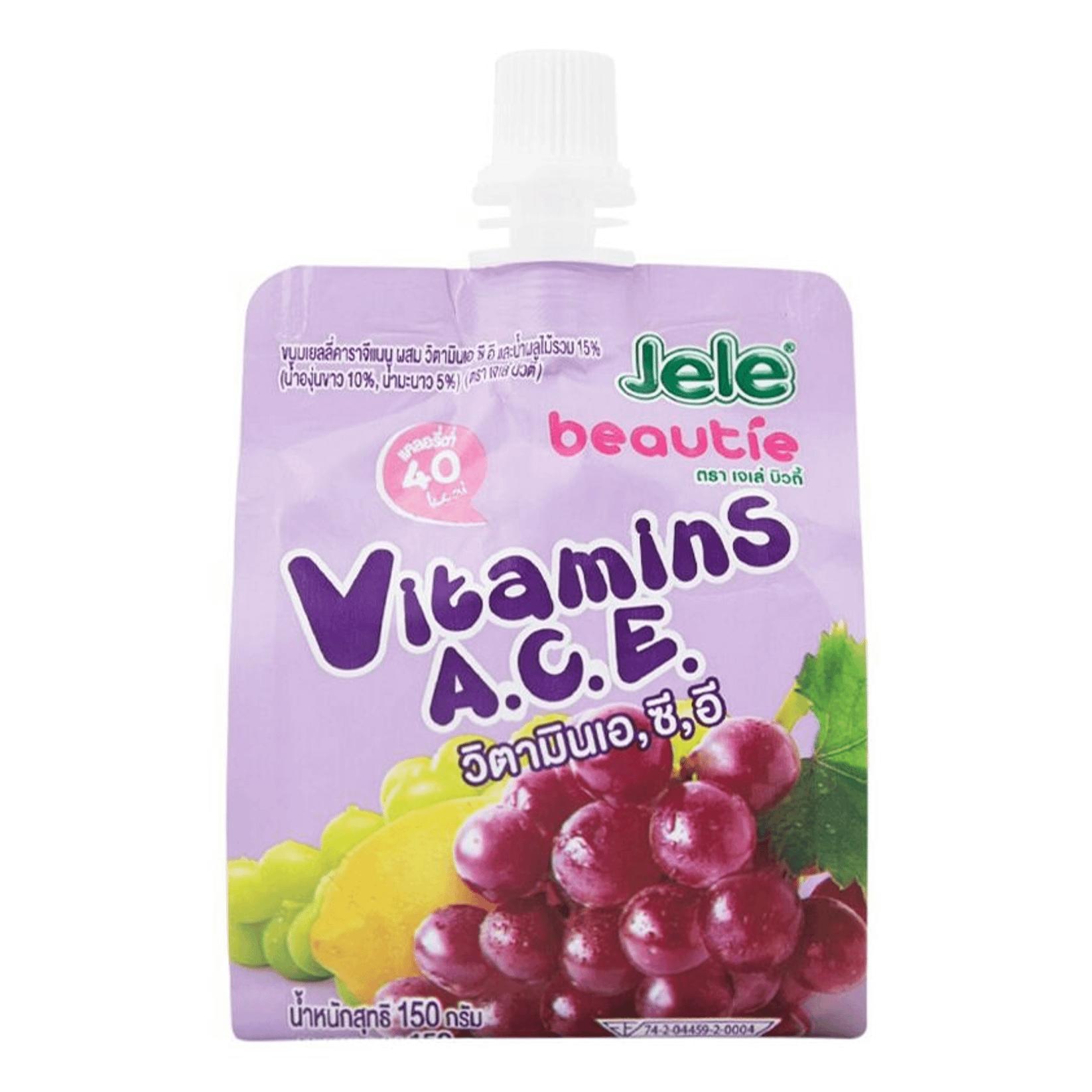Желе Jele Beautie Виноград + витамины A, C, E 150 гр., пауч