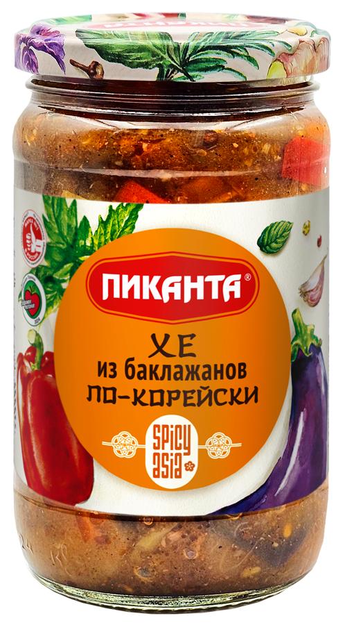 Хе из баклажанов Пиканта по-корейски 360 гр., стекло