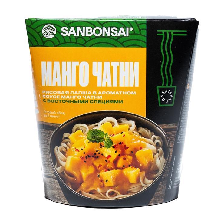 Лапша SanBonsai рисовая манго чатни 123 гр., стакан