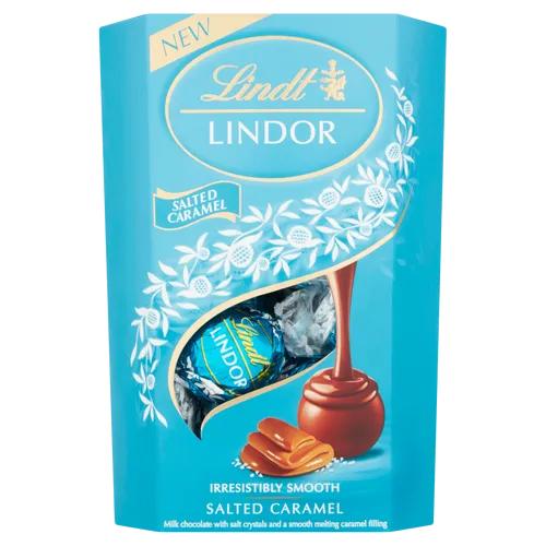 Шоколадные конфеты Lindt Lindor Соленая карамель, 200 гр., картон