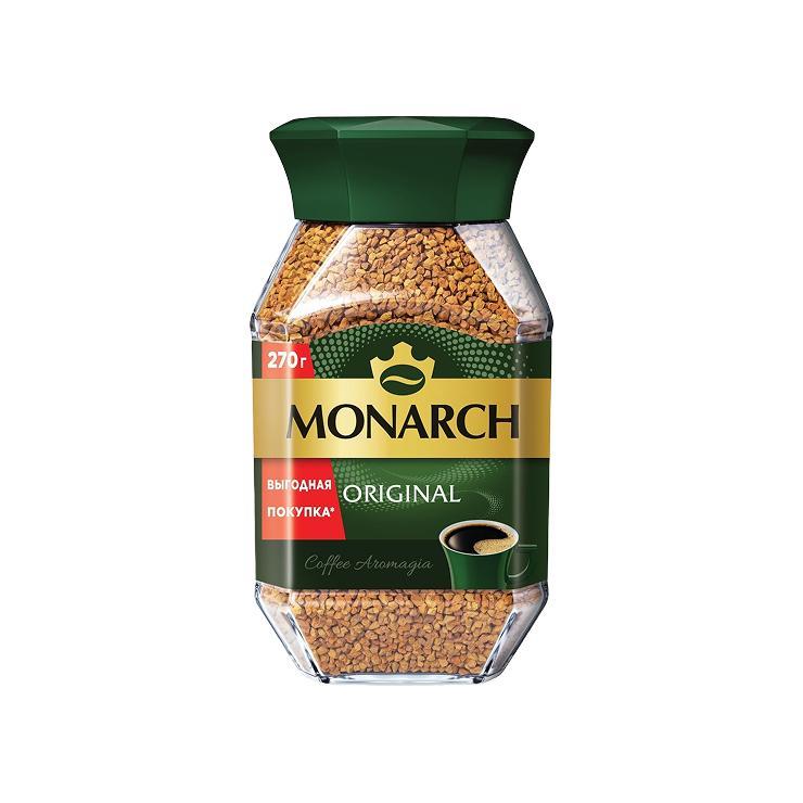 Кофе MONARCH Original растворимый сублимированный 270 гр., стекло