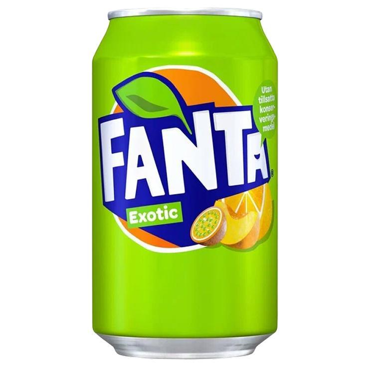 Напиток газированный Fanta экзотик Германия 330 мл., ж/б