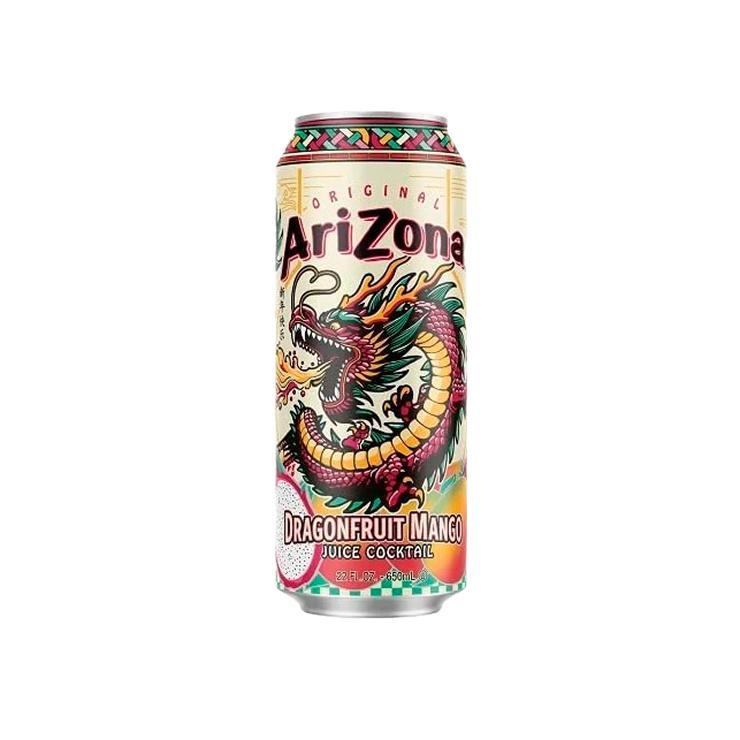 Напиток газированный Arizona Juice Cocktail Dragonfruit Mango 650 мл., ж/б