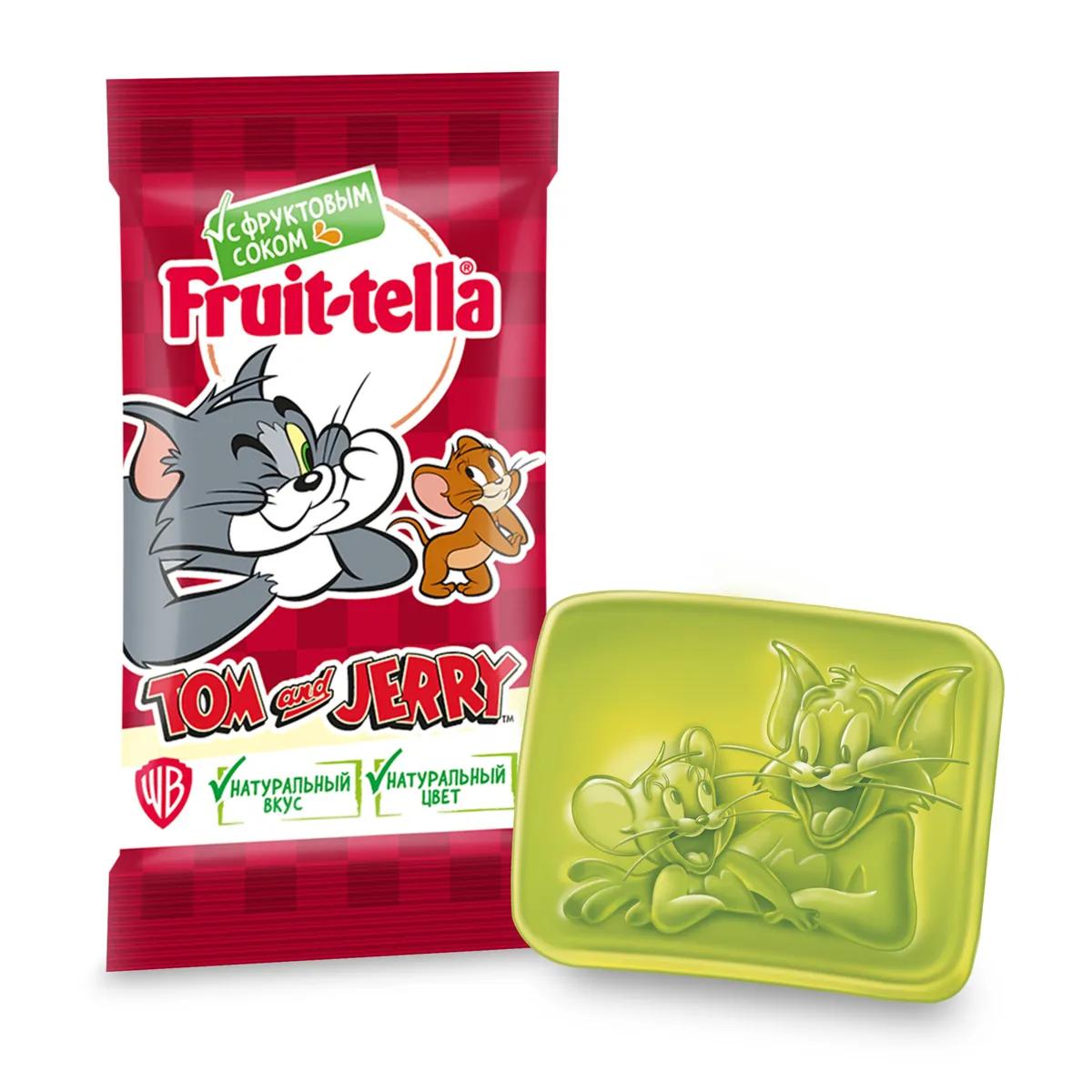 Мармелад жевательный Fruit-tella 2D мини Том и Джерри ассорти 10 гр., флоу-пак