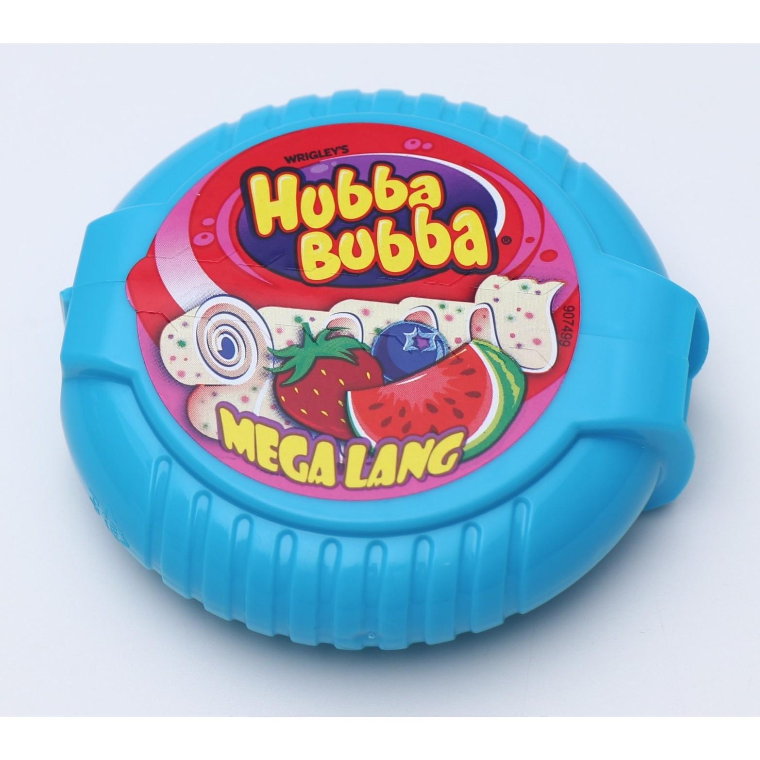 Резинка жевательная Hubba Bubba Mega Long Fruits 56 гр., ПЭТ синий