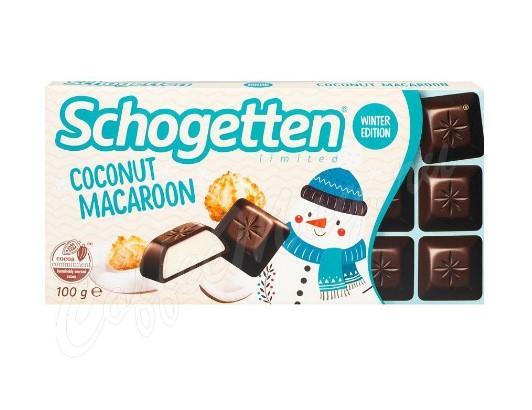 Шоколад Schogetten Coconut Macaroon темный с кокосовой начинкой 100 гр., картон