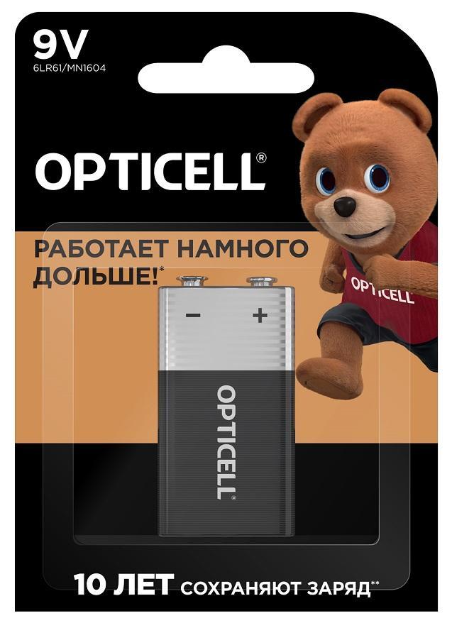 Батарейки Opticell Basic 9V 1шт., блистер