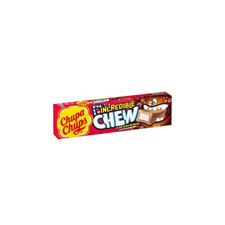Конфеты жевательные Chupa Chups incredible chew кола 47 гр., бумага