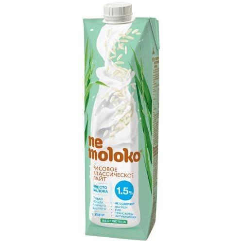 Напиток рисовый Nemoloko классический лайт обогащённый витаминами и минеральными веществами, 1 л., тетра-пак