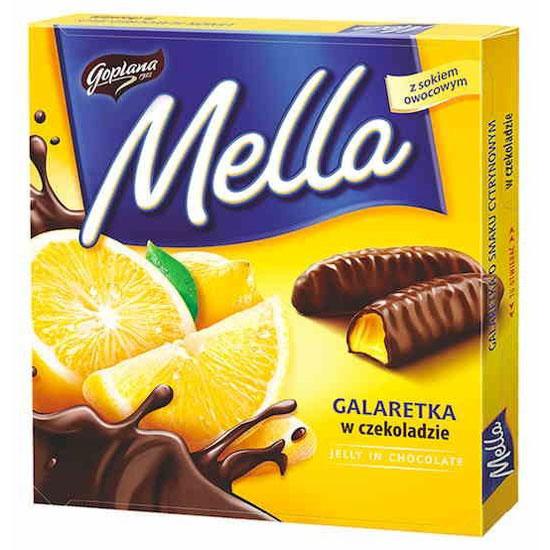 Мармелад Mella апельсиновый в шоколаде, Goplana, 190 гр., картон