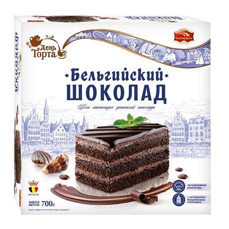 Торт Черемушки День торта Бельгийский шоколад 700 гр., картон
