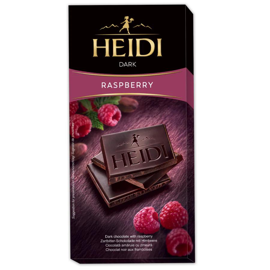 Шоколад Heidi Dark Cranberry темный с кусочками клюквы 80 гр., картон