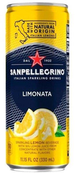 Напито газированный Sanpellegrino Lemonata лимон 330 мл., ж/б