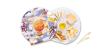 Сырная тарелка Сияние звезд (голубой сыр, сыр гран-при, сыр с томатом и базиликом, гауда, жидкий мед,миндаль, хлебные палочки), Для тебя, 185 гр., пластиковая тарелка