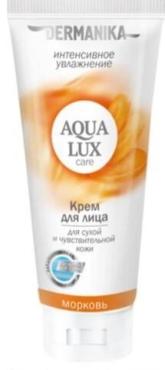 Крем для лица, Dermanika, Aqua Lux, Морковь для сухой и чувствительной кожи, 75 мл., пластиковая туба