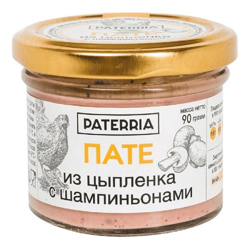 Пате Paterria из цыпленка с шампиньонами 90 гр., стекло