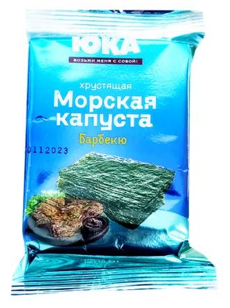 Морская капуста ЮКА Барбекю хрустящая 5 гр., флоу-пак