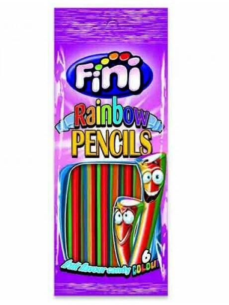 Мармелад жевательный Fini Pencils Rainbow Карандаши разноцветные 90 гр., флоу-пак