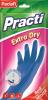 Перчатки резиновые Paclan Practi Extra Dry, разм. S, флоу-пак