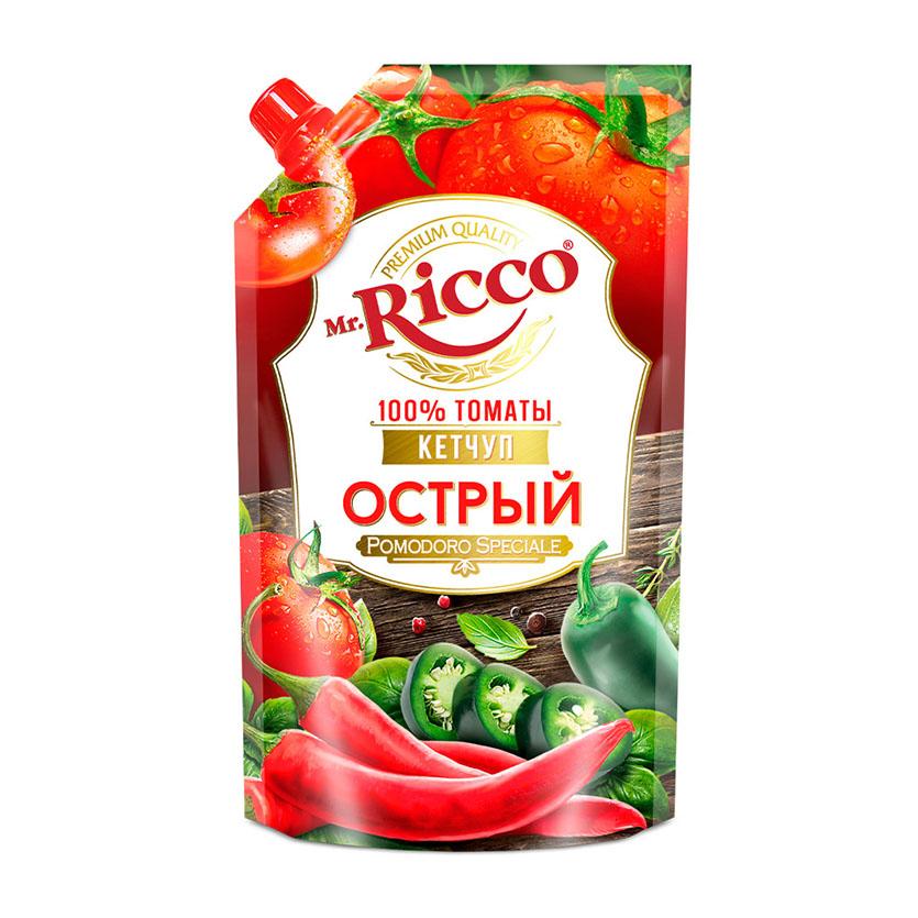 Кетчуп Mr.Ricco острый, 300 мл., дой-пак